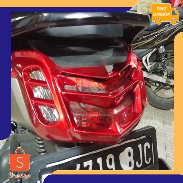 Cover Lampu Stop Nmax Variasi Bahan Plastik