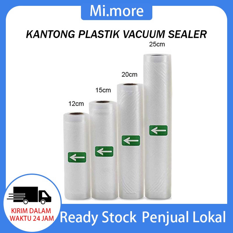 Mi.more Plastik Vacuum Sealer Packing Roll Embos 5 Meter  / Embossed Food Grade Vacum Sealer