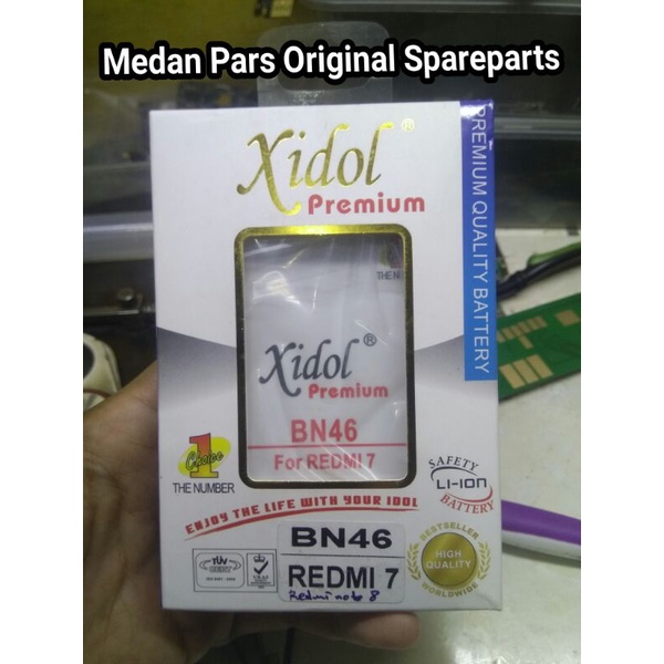 BATERAI XIAOMI REDMI 7 / REDMI NOTE 8 BN46 XIDOL PREMIUM ORI100%
