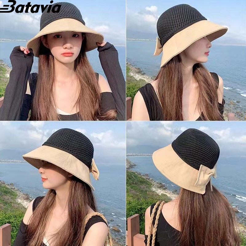 (COD)Topi pantai matahari rajut wanita premium model korea terbaru A B C