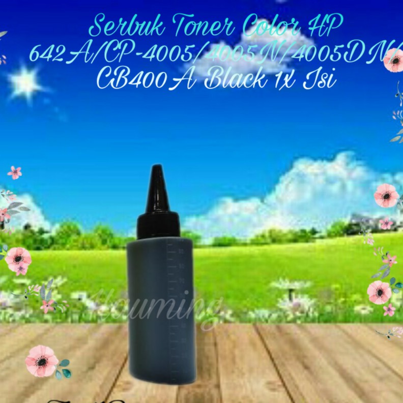 Serbuk Toner Color HP 642A CP4005 CP4005D CP4005DN CP4005N CP-4005 4005N CB400A Black 1x Isi