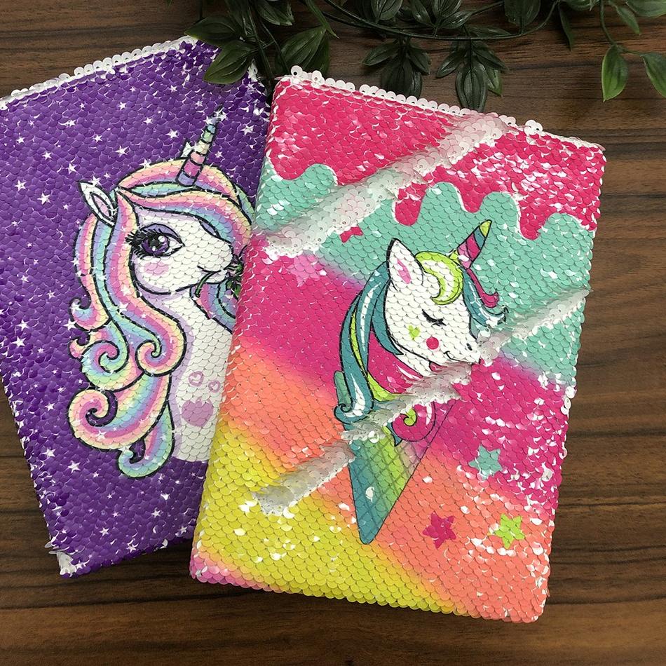 

Buku Agenda Diary FLIP SEQUIN UNICORN Smiggle kado ultah lucu unik imut HHDOA5884