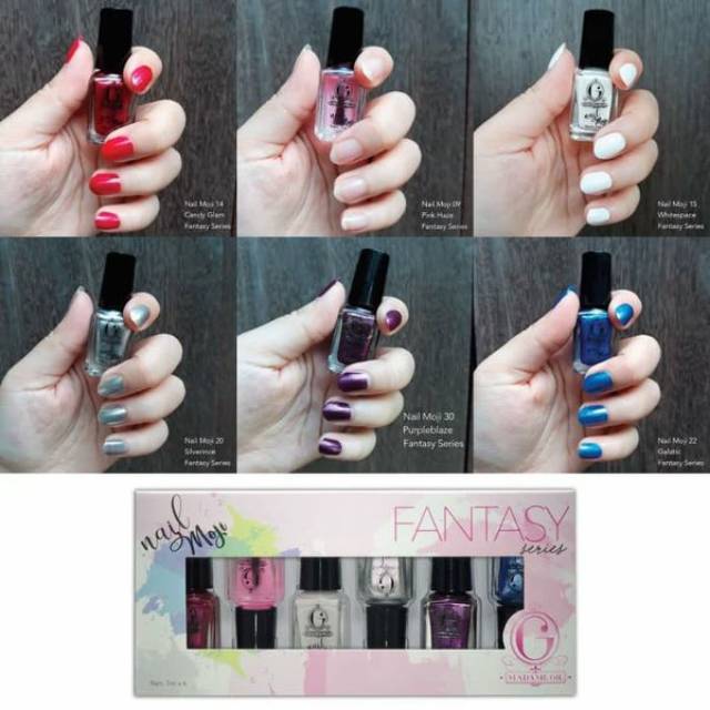 (HARGA 1PACK ISI 6PCS) MADAME GIE NAIL MOJI - FANTASY SERIES