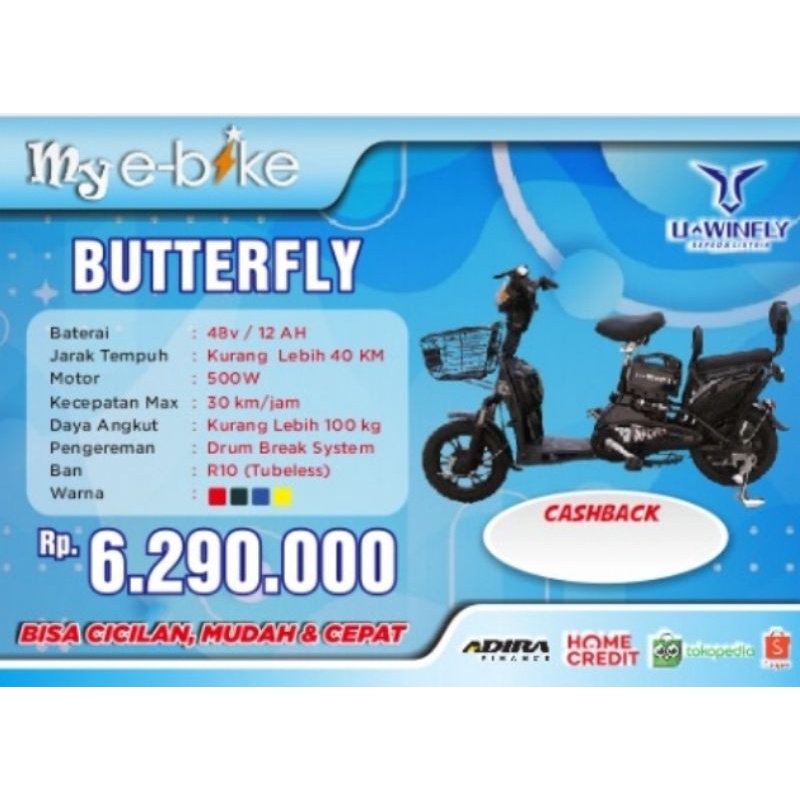 Sepeda listrik U Winfly Butterfly2