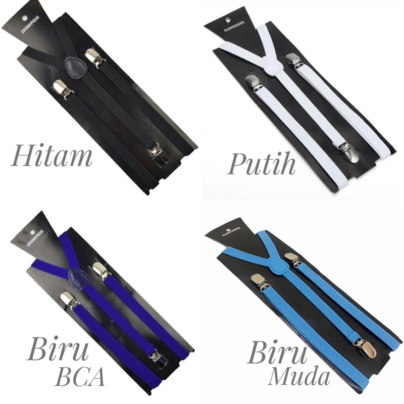 Suspender Wanita Bretel Cewek Tali Jojon Tali Kodok Perempuan Lebar Tali 1.5cm Slim Skinny