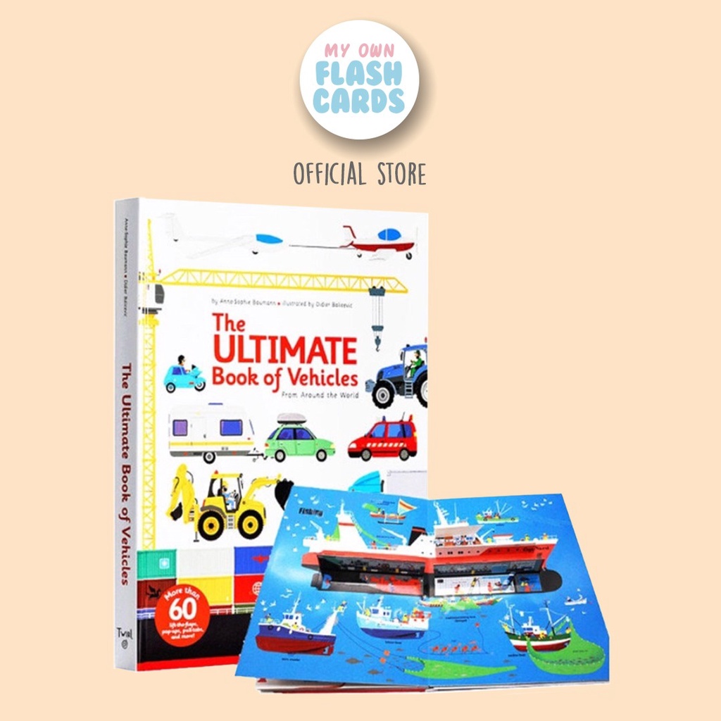 Usborne The Ultimate Book of Vehicles from Around the World - Imported English Education Book - Buku Impor Edukasi Anak