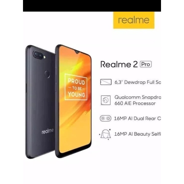 HP REALME 2 pro RAM 4/64 garansi resmi realme