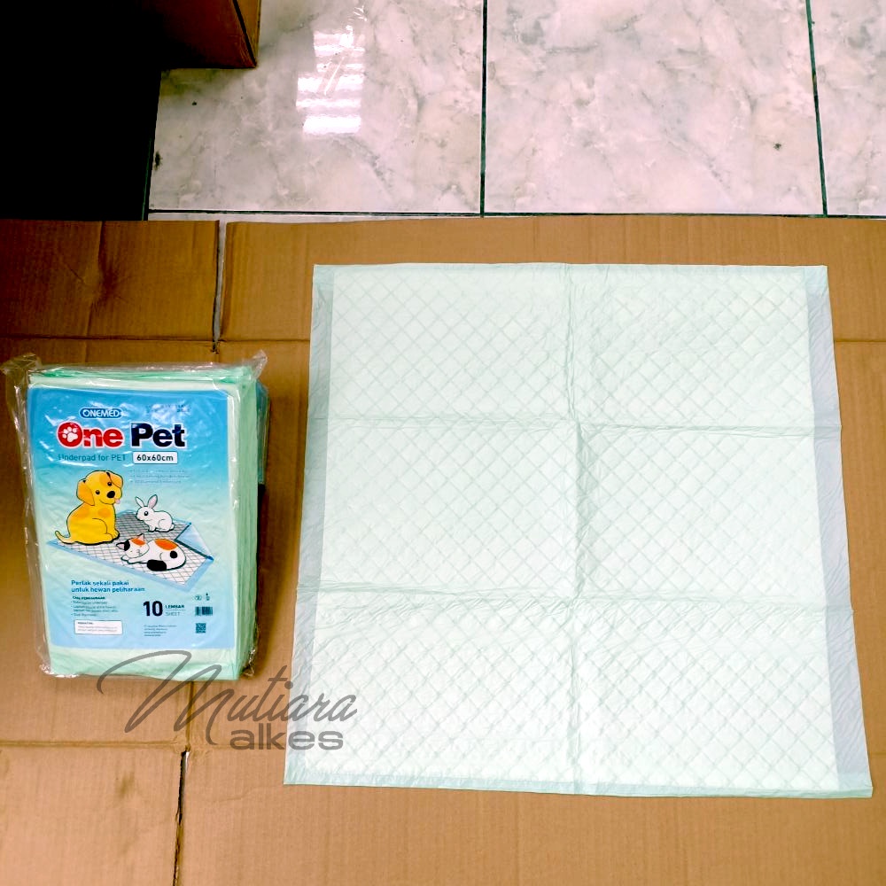 Onepet Underpad Onemed / Perlak Alas Popok Hewan 60x60cm isi 10 Lembar