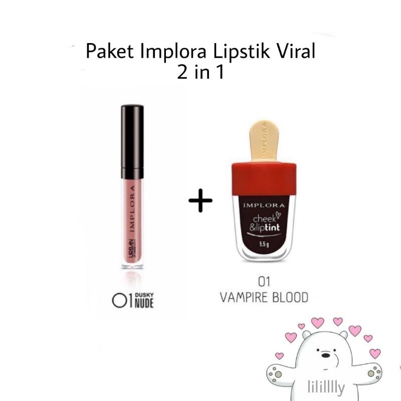 Paket Ombre Implora Vampire blood + Nude