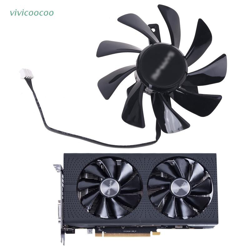 Vivi T129215Su Rx 570 470d Gpu Video Card Kipas Pendingin Untuk Sistem Sapphire Radeon Itx Graphics