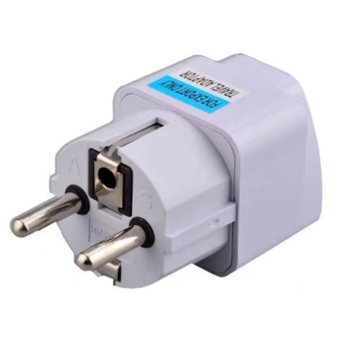 Adapter Steker Over mini steker Sambungan charger Xiaomi penyambung steker pipih kaki 3 ke kaki 2