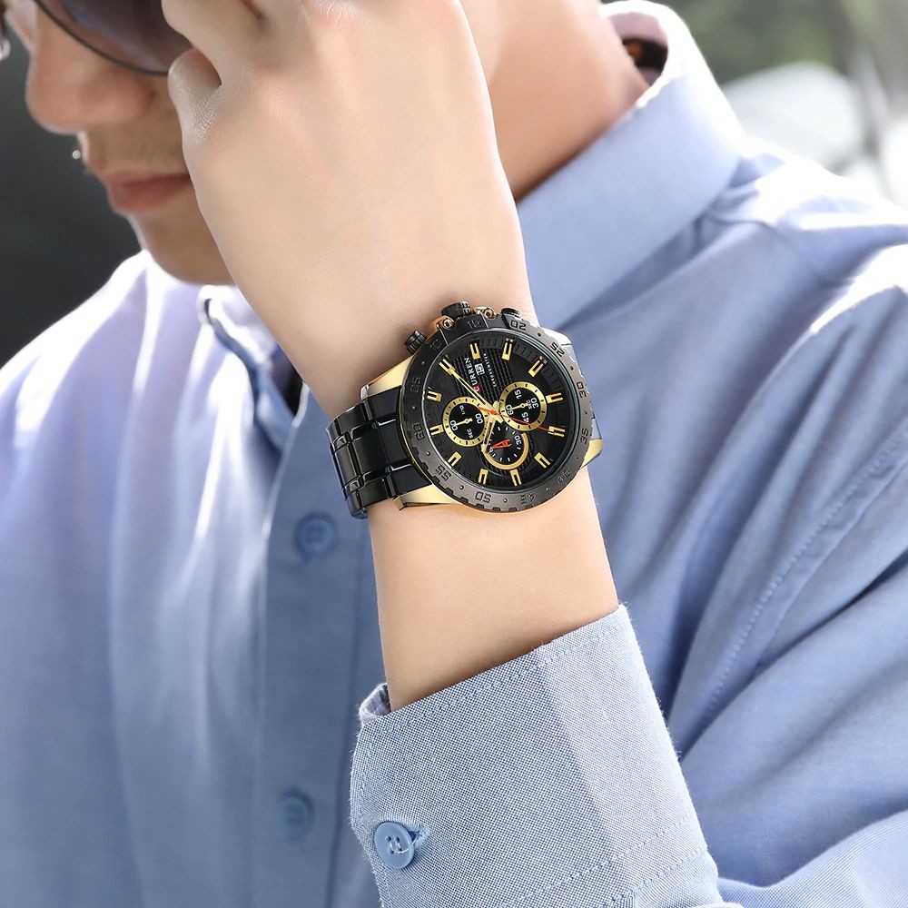 CURREN 8334 Jam Tangan Pria Analog Chronograph WK-SBY