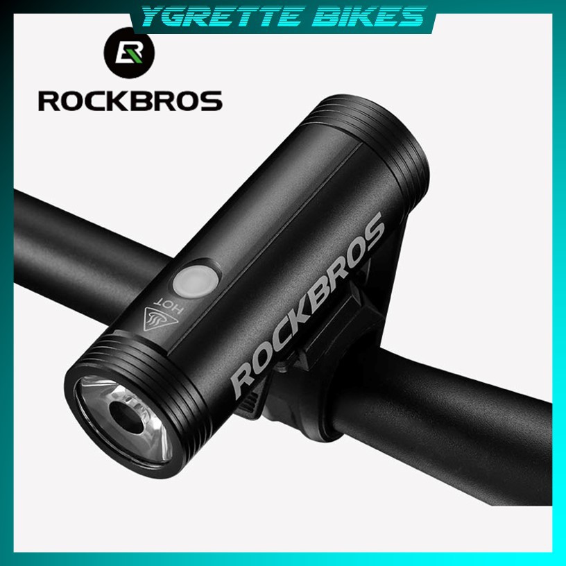 Rockbros Lampu Sepeda USB Rechargeable 2000mAh 400 Lumens - R1-400 - Black