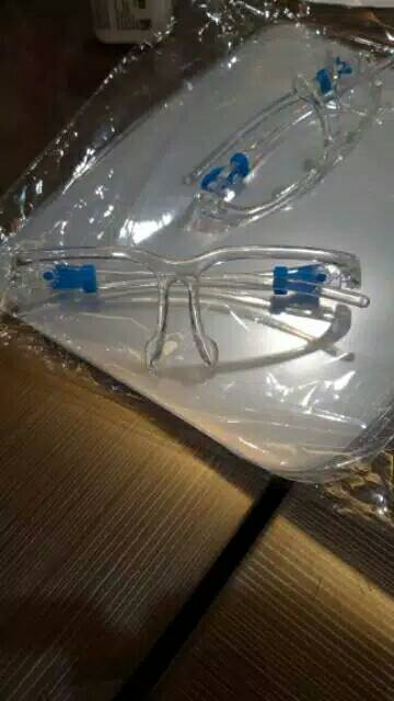 Face shield kacamata / kacamata pelindung viru ss