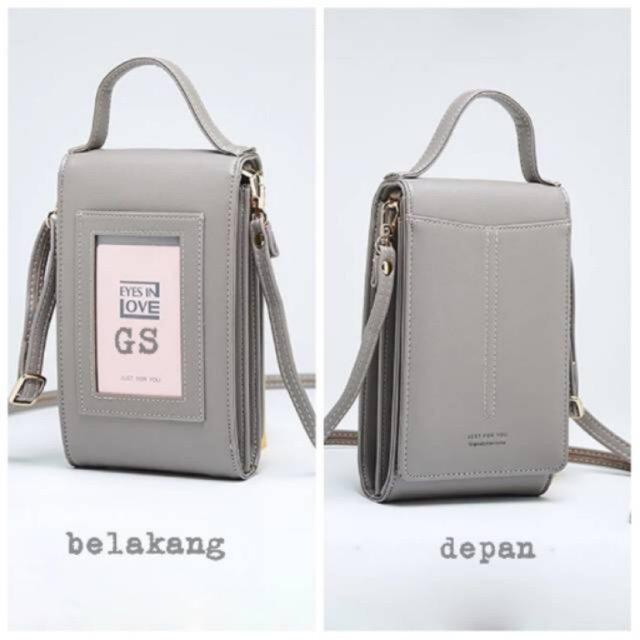 Tas HP Wanita Dompet HP GTO Lovely Multifungsi Style Tas Selempang mika Wanita Kulit Pocket HP / sling bag