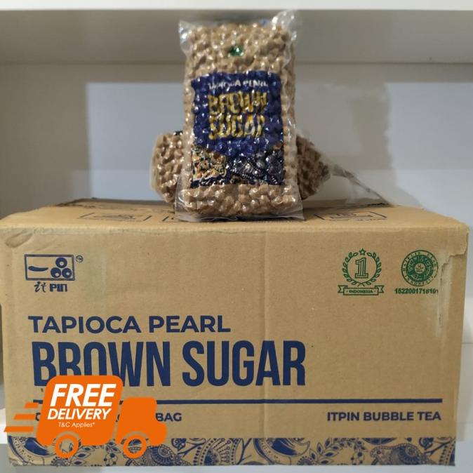 

TERLARIS Free Ongkir* 1ctn/12kg - Bubble Tapioka Brown Sugar / Tapioca Pearls