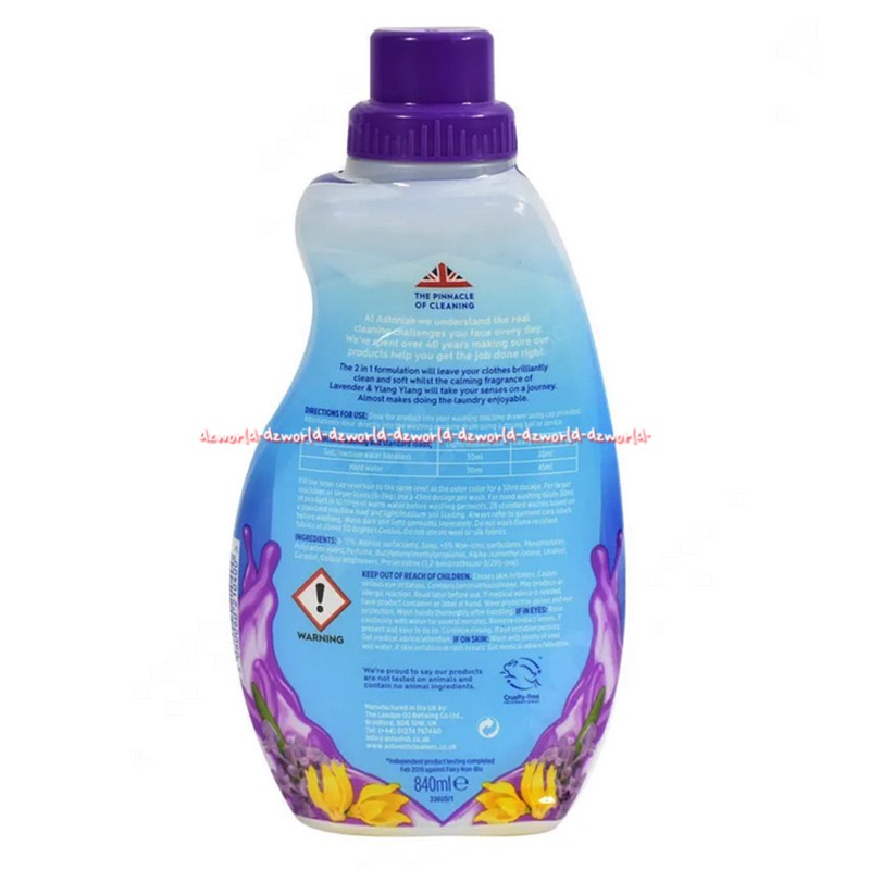 Astonish Non Bio 2in1 Liquid 840ml Sabun Cair Cuci Pakaian Baju Peony Lavender Tropical Papaya Astonis Lavender Ylang Peony Astonish Detergent Liquid Detergen Cair