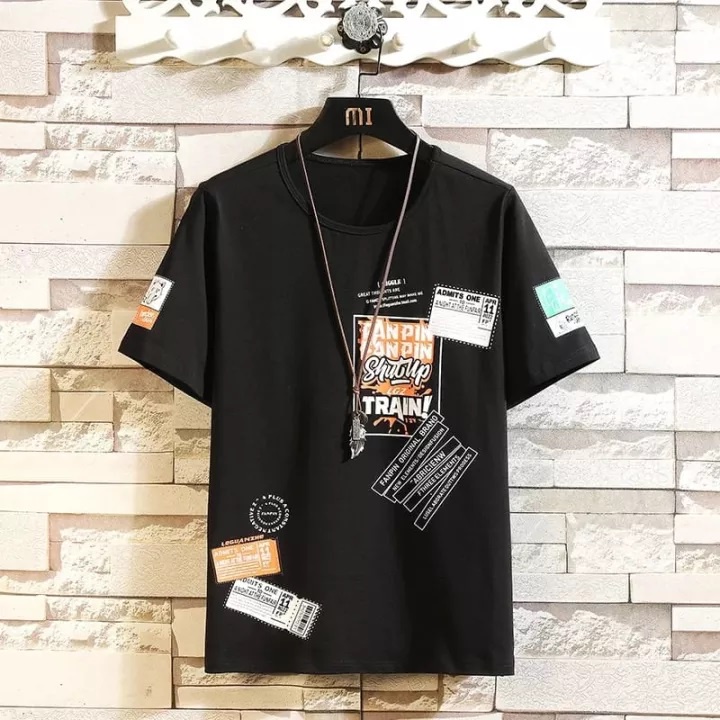 Kaos Lengan Pendek Cowo Korea MatchAfashion Doyoung / Kaos Lengan Panjang Pria Korea