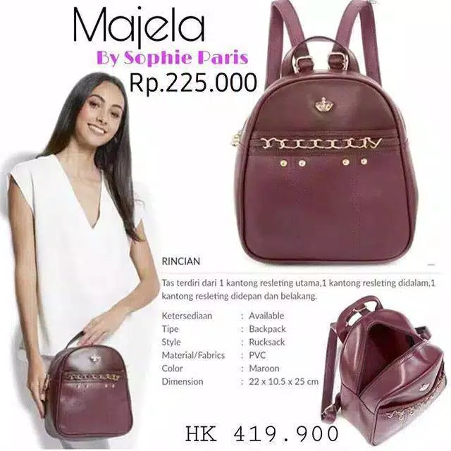 TAS RANSEL MAJELA SOPHIE PARIS