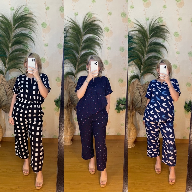 PAJAMAS RAYON BAJU SETELAN WANITA KEKINIAN SETELAN RAYON PIYAMA RAYON PIYAMA BUSUI CKL LOOKS PAJAMA