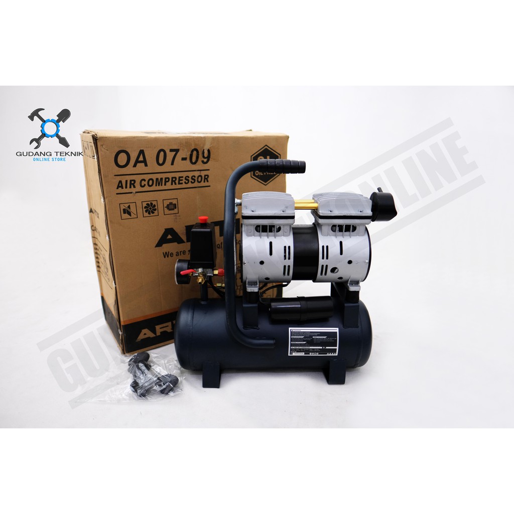 Kompresor Oilless 0 75 HP Artix OA 0709 / Silent Compressor Oiless Artix OA0709