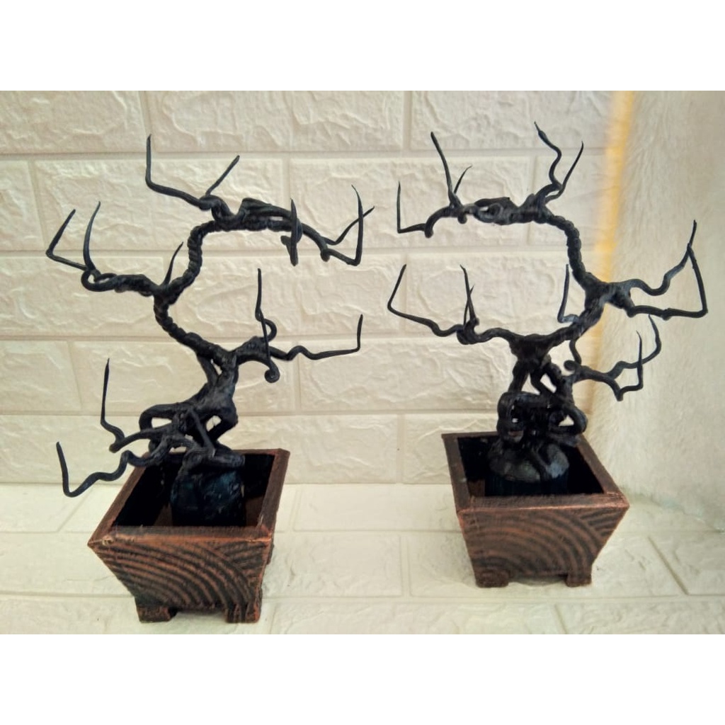 Set Pot Kayu & Batang Bonsai Mini Harga Ekonomis Mutu Berkualitas