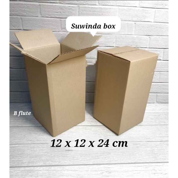 

Kardus karton uk. 12x12x24 cm Kotak Box ST untuk packing Souvenir -dll