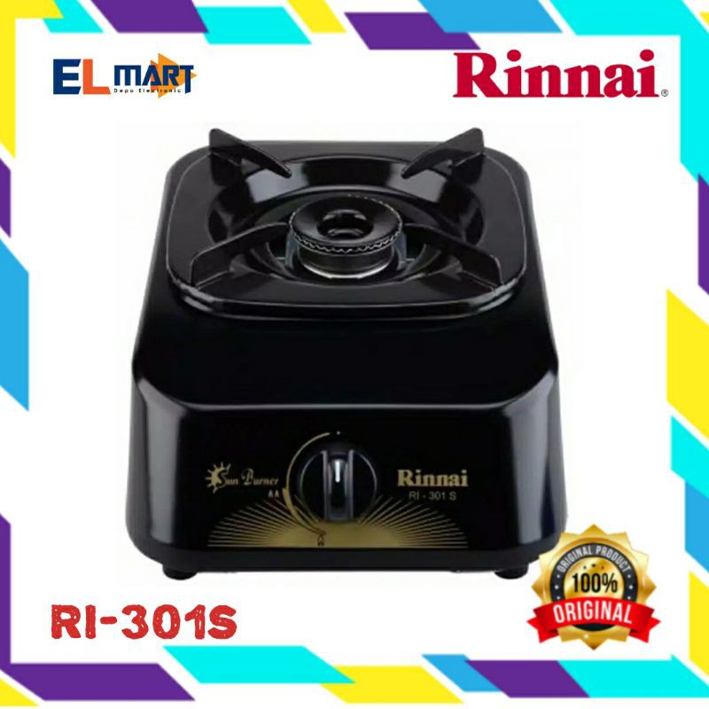 Rinnai kompor gas satu tungku RI 301S RI 301 S  RI301S