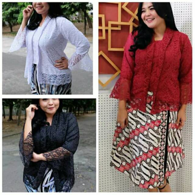 Kebaya brukat lace Kartini jumbo bigsize murah ld 130-150  cm