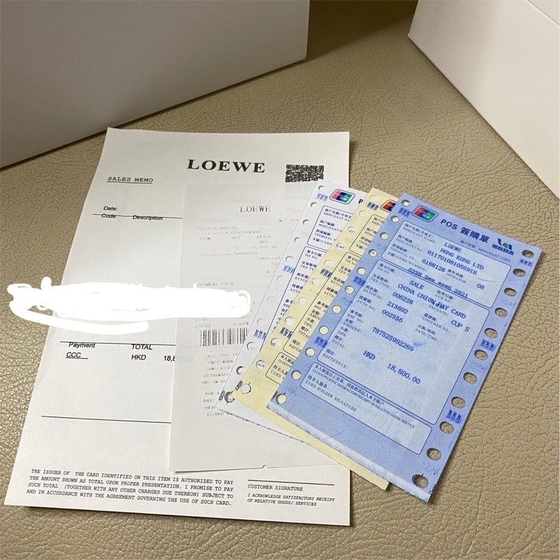 

Bill L0ew3 tas branded receipt invoice bill