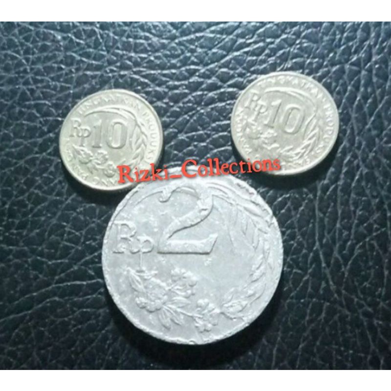 uangkuno koin mahar 22 rupiah 3 keping