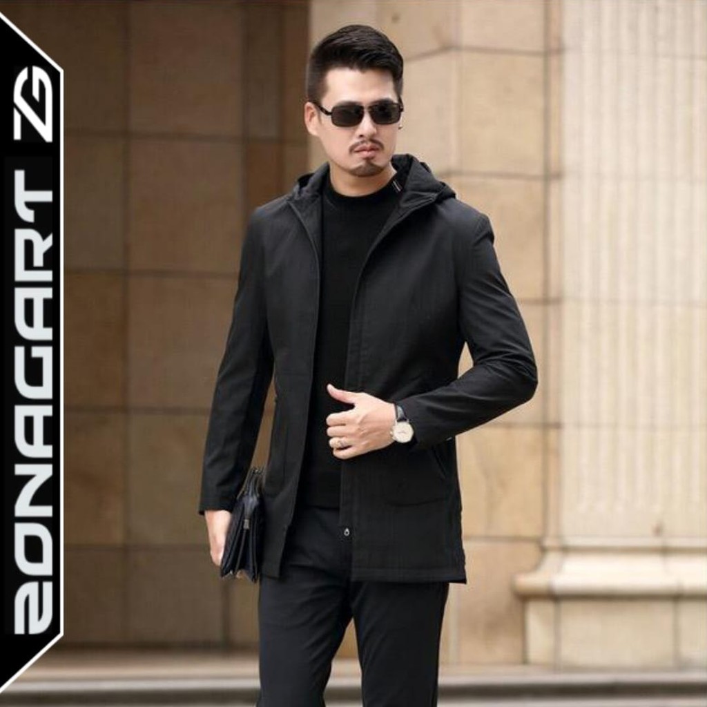 JAKET PORMAL HOODIE PRIA SLIMFIT STYLISH