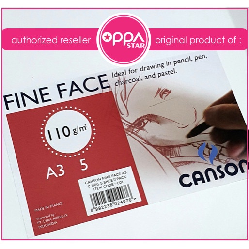 

Sketsagambar- Canson Fine Face A3 110 Gram Kertas Gambar Pencil Pastel Paper -Buku-Gambar-Sketsa.