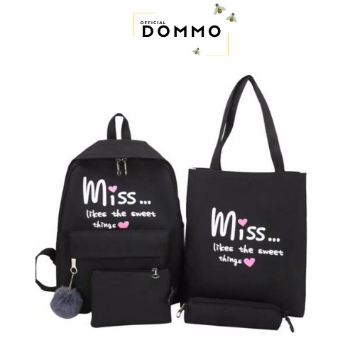 [LOKAL] DOMMO - D1161 MISS LOVE - Tas Ransel Backpack Fashion Morymony