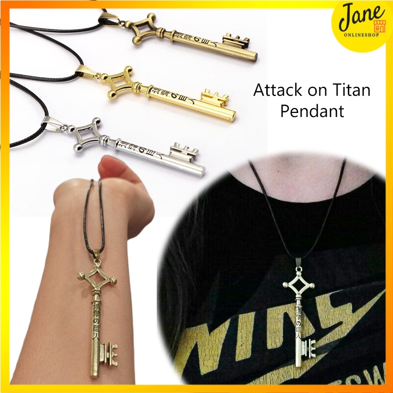 Kalung Fashion Anime Attack on Titan Pendant Necklace JCZZ02