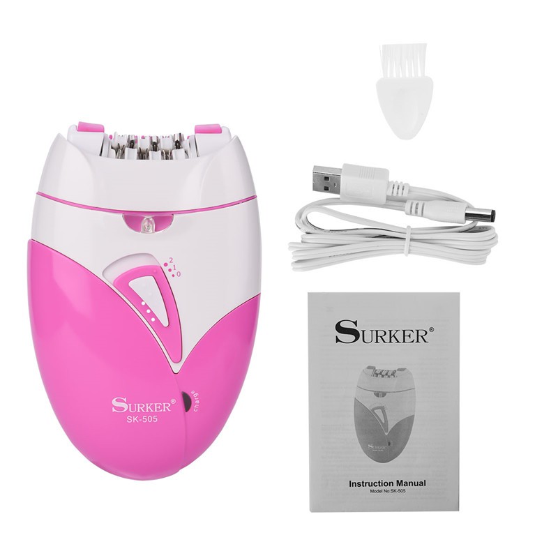 

CkeyiN Pencukur Rambut Listrik Epilator Wanita Alat Cukur Rambut Lengan Lengan Tubuh dengan Lampu LED