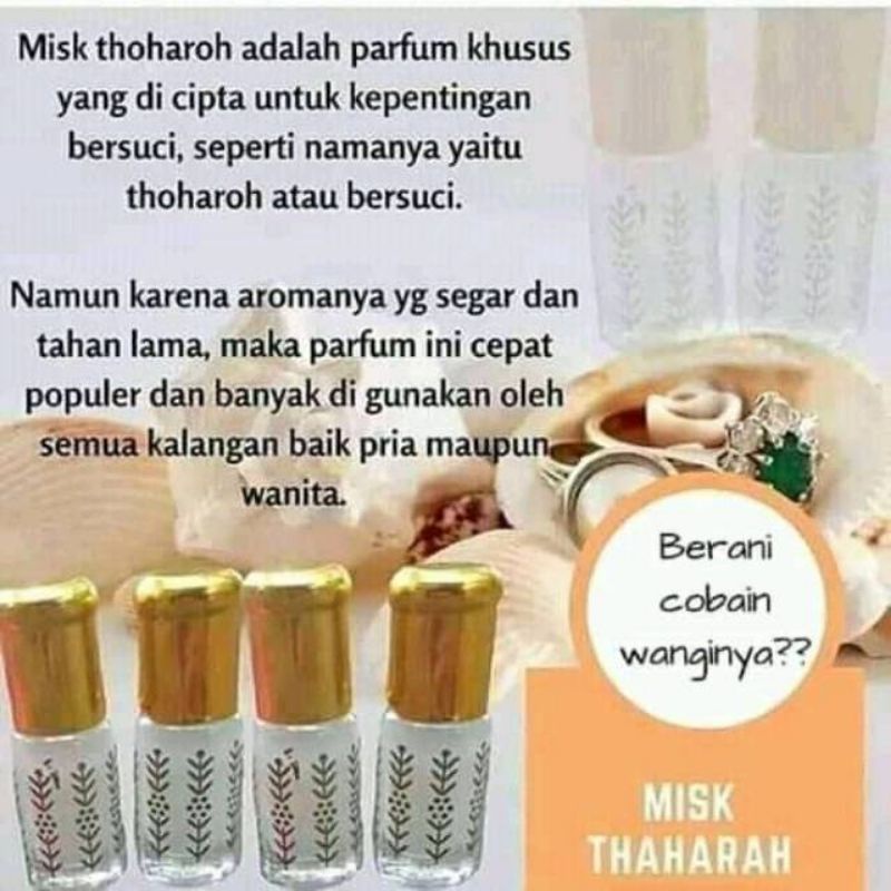 Medan Termurah Halal BPOM Parfume Miss V Thaharah non alkohol 3ml misk tahara