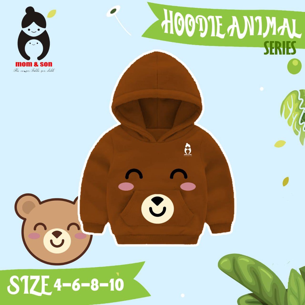 Hoodie Animal Series Mom &amp; Son