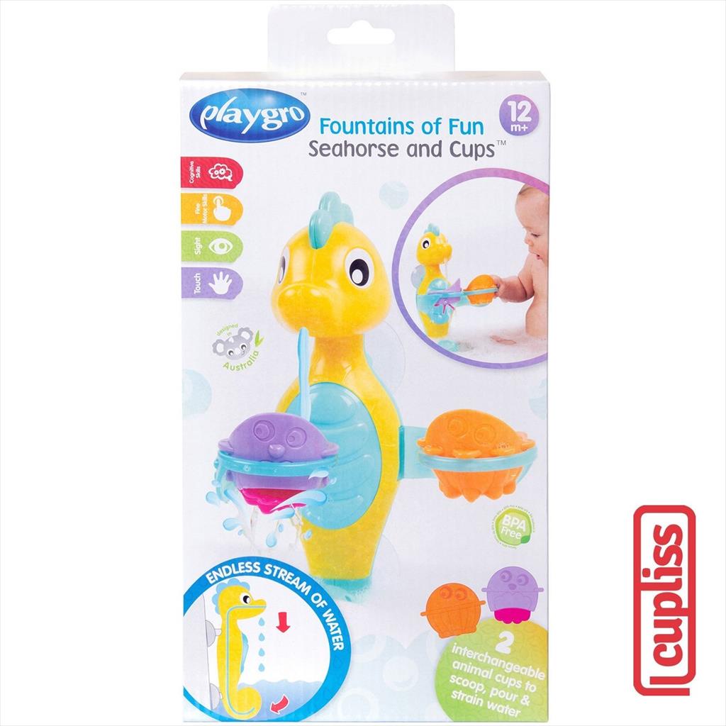 Playgro 128780 Fountains Of Fun Seahorse Cups