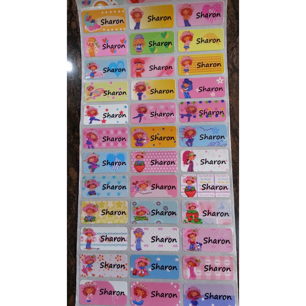 

Label Nama Waterproof Size Medium Isi 48 pcs