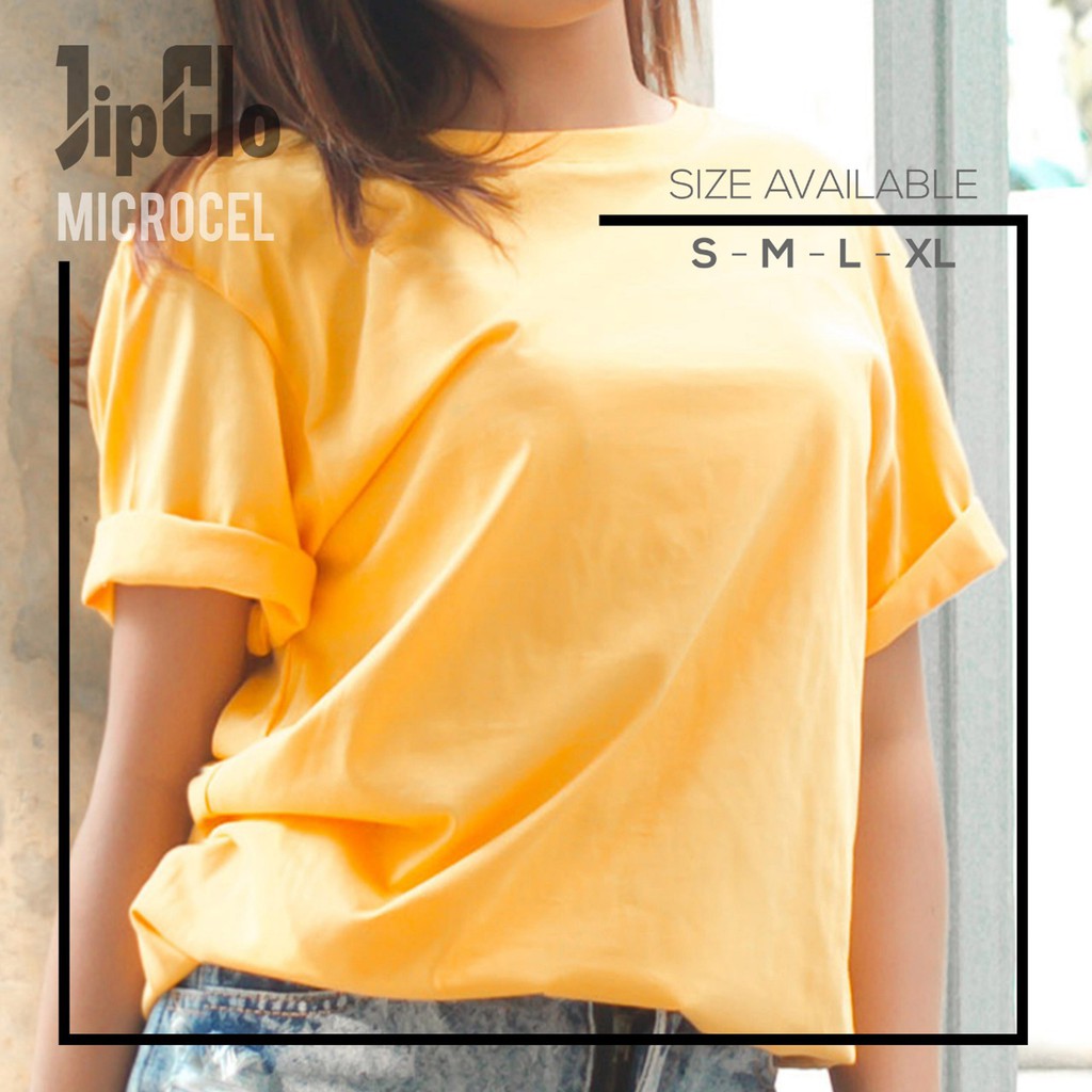 KAOS PREMIUM KUNING KUNYIT PRIA WANITA COTTON COMBED 30S