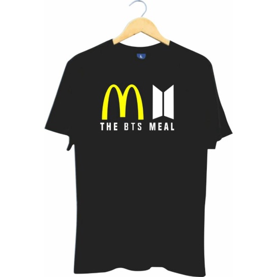 Baju T-shirt Kaos viral logo Mcd THE BTS MEAL l kaos K-Pop