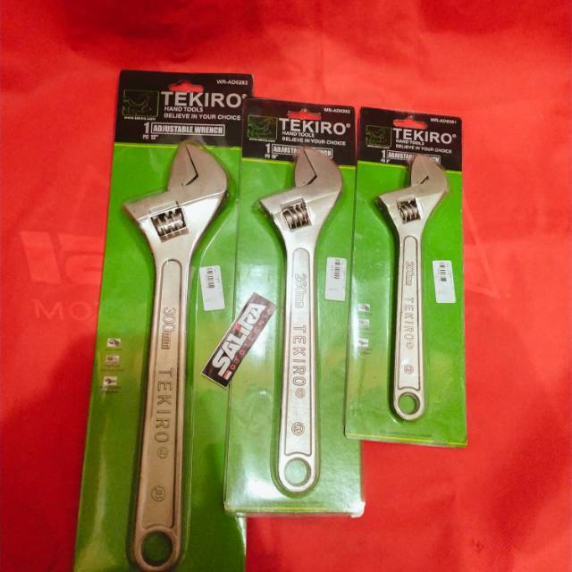 Kunci Inggris Tekiro 12" 10" 8" Inchi Adjustable Wrench Tekiro Shopee