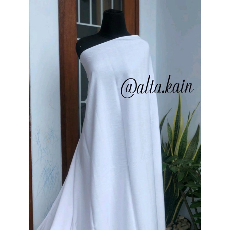 Rayon Putih / Kain Putih / Rayon Polos Putih (Harga Per 0,5 meter)