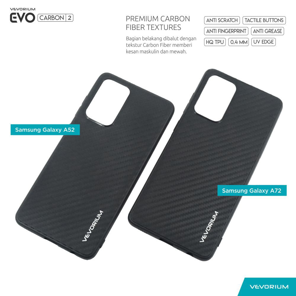 VEVORIUM EVO CARBON Samsung Galaxy A52 A52s A72 Soft Case Softcase