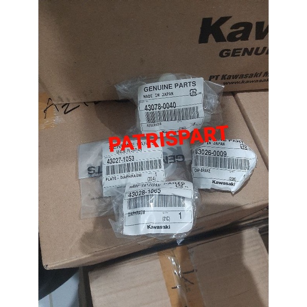 Tabung +tutup master rem tabung minyak rem belakang ninja 250 fi old fi new original kawasaki