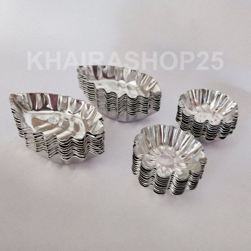 Isi 20 pcs Cetakan nastar bunga dan daun pie mini
