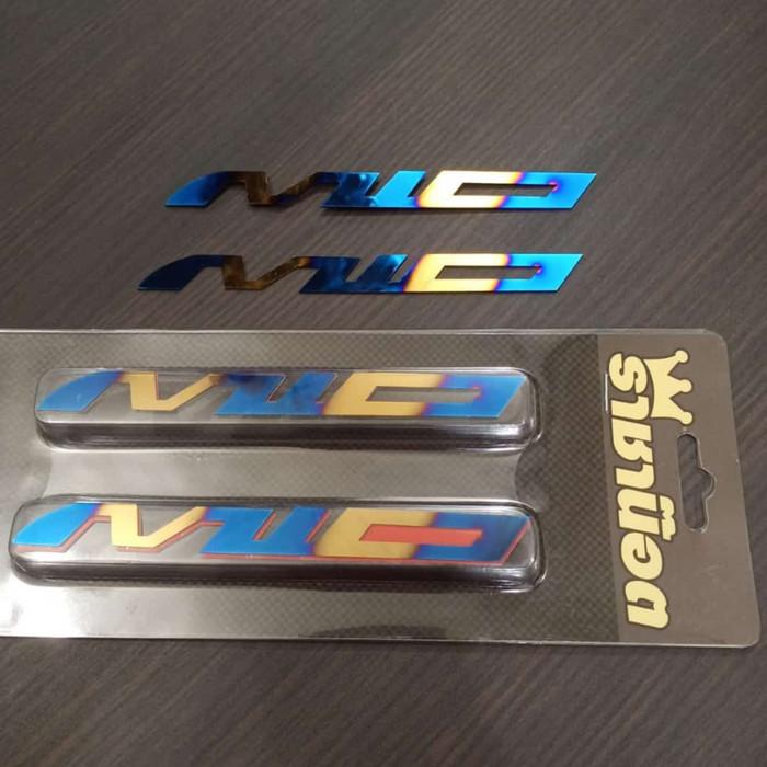 Emblem Motor Stiker Timbul-Emblem Mio Two Tone