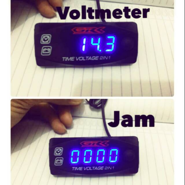 VOLMETER DAN JAM DIGITAL