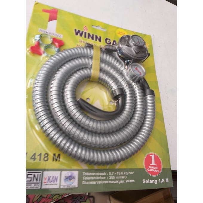:::::::] Selang +regulator Lpg set winn gas...